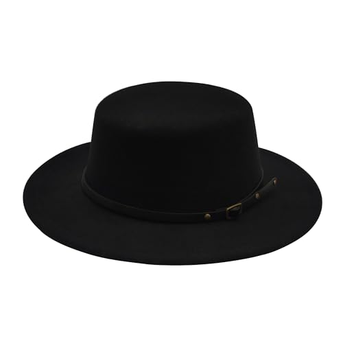 21fwpcs2uol.jpg Willheoy Flat Top Hats for Women & Pork Pie Hats for Men