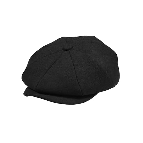21puhsdsmkl.jpg KUJUHA Men's Flat Irish Cabbie Wool Newsboy Hat