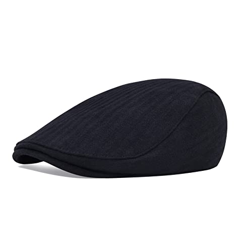 21yftlpbtul.jpg STARANCE 2 Pack Men's Wool Ivy Cap for Driving
