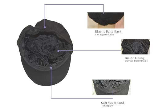 31 cr1wzw8l.jpg Kilsel Women's 8 Panel Beret & Baker Boy Hat