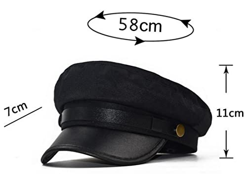 31apfm6yiol.jpg Brcus Mens Newsboy Cap - Yacht Captain Style Sailor Hat