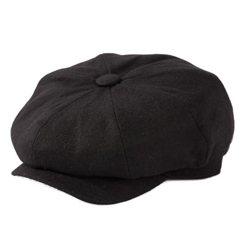 31hafbnxdl.jpg TOP-EX Merino Wool Tweed Newsboy Cap for Men Warm Winter Hat