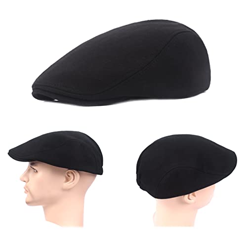 31m7h4bwlwl 1.jpg Vintage Inspired Men's Winter Driving Caps in Soft Cotton
