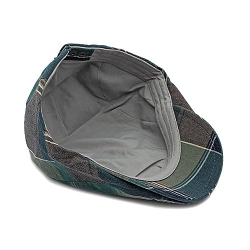 41 qgseizkl.jpg Qianuer 2-Pack Men's Adjustable Plaid Ivy Flat Cap