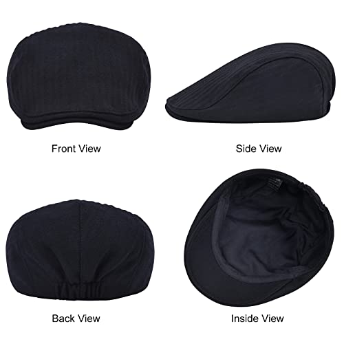 410jllh96l.jpg STARANCE 2 Pack Men's Wool Ivy Cap for Driving