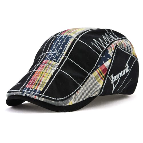 414diyaqpfl.jpg Men's Adjustable Buckle Newsboy Beret Hat Cabbie Gatsby Cap
