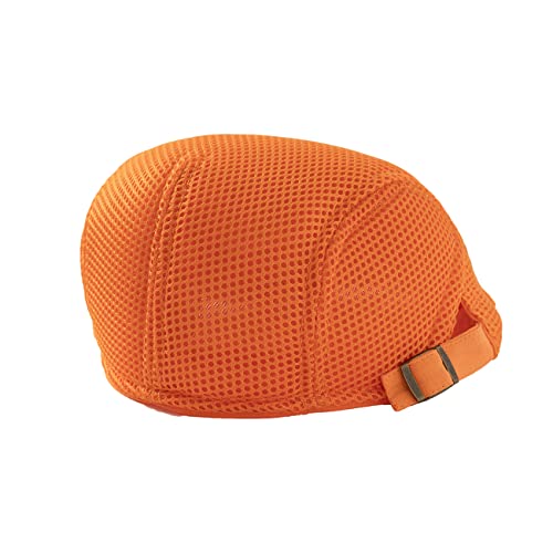 414j2aixh8l.jpg Breathable Mesh Flat Cap for Men | Ivy Inspired Newsboy Beret