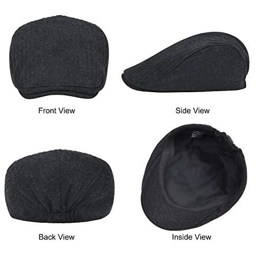 414scf0vcnl.jpg STARANCE 2 Pack Men's Wool Ivy Cap for Driving