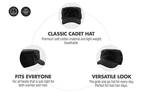 417ngp6cq7l.jpg KBETHOS Cadet Army Cap with STASH Pocket Military Style Hat