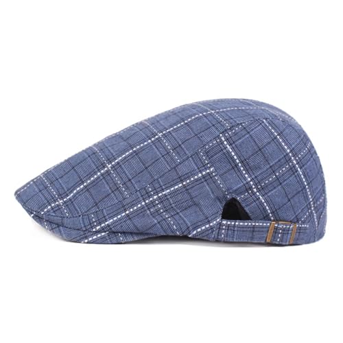 417erzk1fpl.jpg Botvela Men's Classic Newsboy Flat Cap (Blue, One Size)