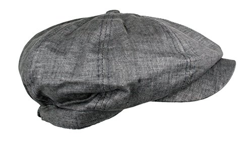 418q1wwazil 6.jpg Wonderful Fashion Men's Linen Hat + Style + Gatsby + Vintage + Summer + Wide Brim + Outdoor + Adjustable Strap + 8 Panel