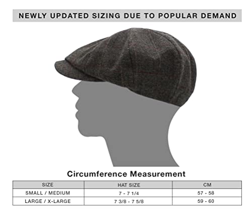 418lpcihs7l 1.jpg KBETHOS Classic Wool Flat Cap Hat for Men: Popular Ivy Style, Gatsby Fit, Mens Fashion Collection