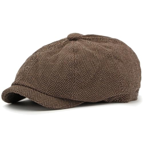 41cqqgpoisl.jpg Qiabao Mens Classic Newsboy Flat Cap