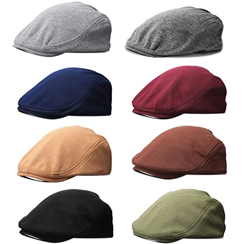 41ddh2vrn5l.jpg JaGely Men's Breathable Newsboy Hat, Classic Gatsby Style, Cotton Beret for Winter Gifts