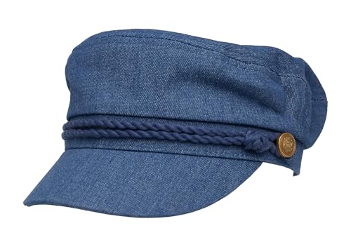41dvxtdmo l.jpg Stylish Greek Fisherman Flat Cap - Funky Junque Newsboy Hat
