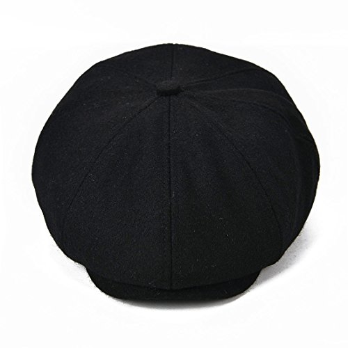 41g37ckq vl.jpg VOBOOM Men's Wool Blend Herringbone Newsboy Cap