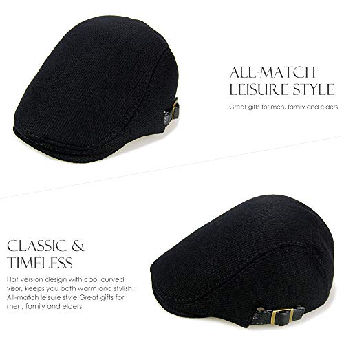 41gks4pa2xl.jpg Sumolux Mens Winter Beret Hat Flat Cap