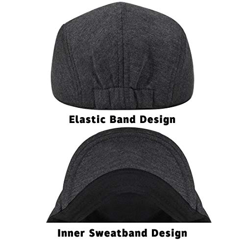 41h2vr9ezol.jpg WETOO Men's Flat Cap Gatsby Newsboy Lvy Irish Driving Cabbie Hunting Hat