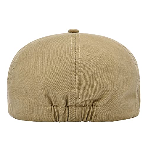 41hw97de8tl.jpg VOBOOM Cotton Washable Flat Cap Cabbie Hat for Men and Women on Summer Outings and Everyday Wear | VOBOOM Irish Hunt