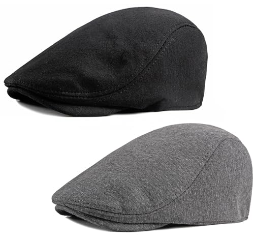 41himksxppl.jpg 2 Pack DIYDECAL Mens Ivy Gatsby Newsboy Driving Cap
