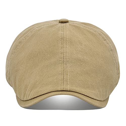 41i7dwdf sl.jpg VOBOOM Cotton Washable Flat Cap Cabbie Hat for Men and Women on Summer Outings and Everyday Wear | VOBOOM Irish Hunt