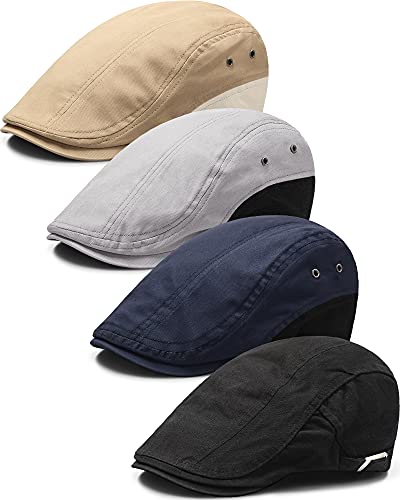 41ig xonaps.jpg Zhanmai 4-Piece Summer Ivy Cap and Flat Hat for Men