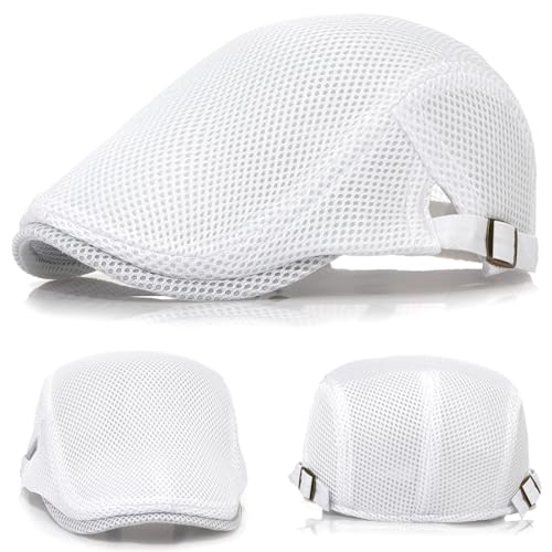 41igtreh1l.jpg Taidor 2 Pack Men's Breathable Mesh Summer Newsboy Hat Ivy Cap