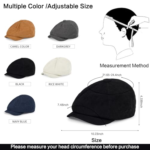41jqqpn6cml.jpg Geyanuo 8 Panel Elastic Flats Hat for Men & Women