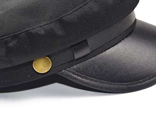 41k n0qavzl.jpg Brcus Mens Newsboy Cap - Yacht Captain Style Sailor Hat