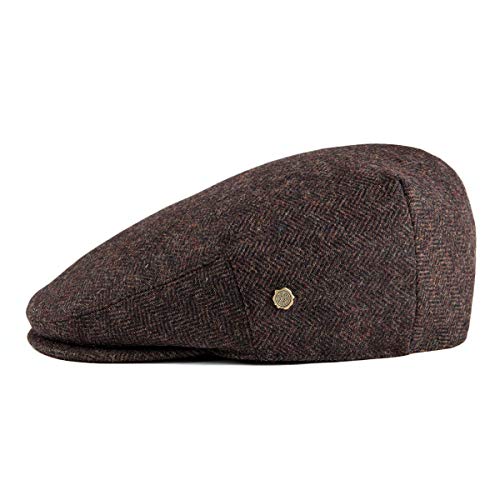 41kngravg7l.jpg VOBOOM Men's Wool Blend Herringbone Ivy Flat Hat