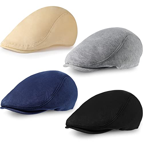 41odeqi1z5l.jpg Satinior Men's 4-Piece Newsboy Hat Set Irish Cabbie Cap