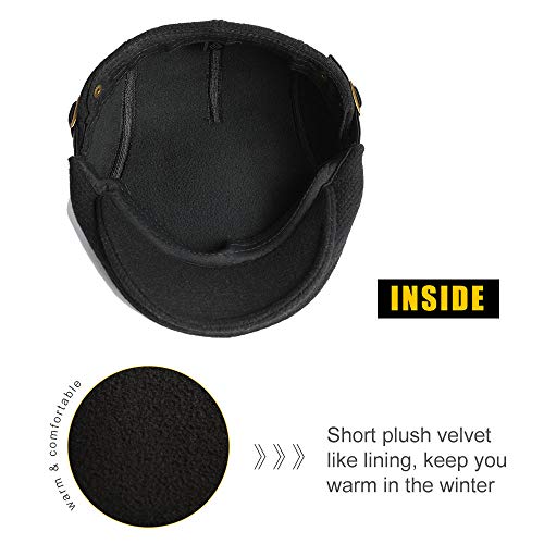 41rqxvhqmwl.jpg Sumolux Mens Winter Beret Hat Flat Cap