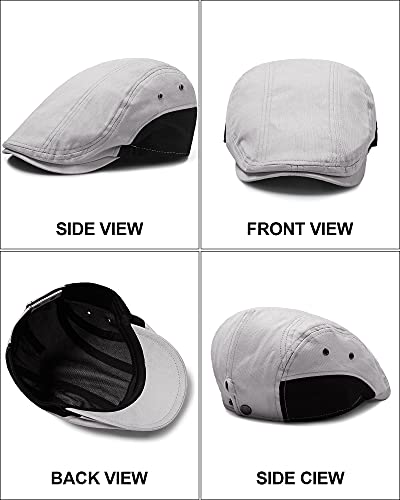 41rbhnszqqs 1.jpg Zhanmai 4-Piece Summer Ivy Cap and Flat Hat for Men