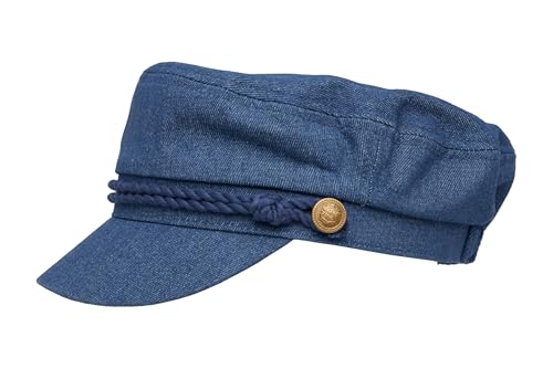 41rrr95ftul.jpg Stylish Greek Fisherman Flat Cap - Funky Junque Newsboy Hat