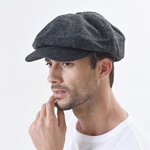 41rt7tz3lcl 1.jpg WITHMOONS Simple Wool Felt Newsboy Hat SL3525