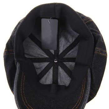 41sj2hmobl.jpg WITHMOONS Baker Boy Flat Cap Beret Washed Denim Jean Hat DW3834