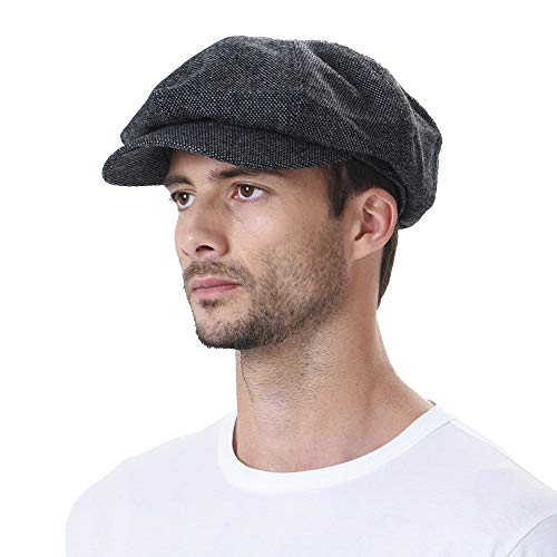 41sbiuftifl 1.jpg WITHMOONS Simple Wool Felt Newsboy Hat SL3525