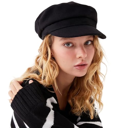 41t20ozcqol.jpg Kilsel Women's 8 Panel Beret & Baker Boy Hat