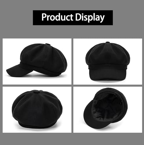 41ucaiwypsl.jpg INOGIH Women's Wool-Blend Newsboy Cap Winter Beret Hat