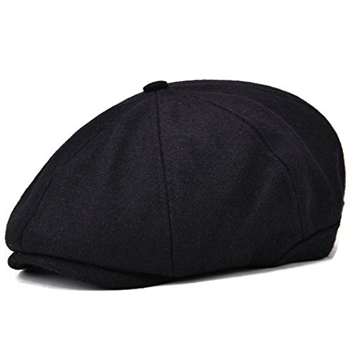 41unmzw73wl.jpg VOBOOM Men's Wool Blend Herringbone Newsboy Cap
