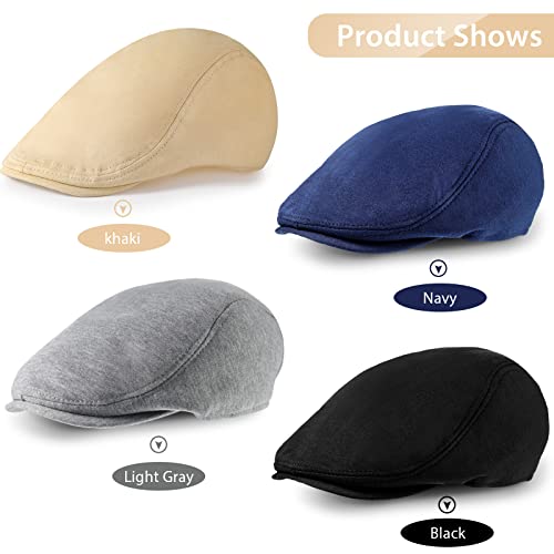 41voxuh9s9l.jpg Satinior Men's 4-Piece Newsboy Hat Set Irish Cabbie Cap