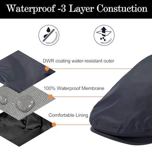 41wiboebsyl.jpg Gatsby Irish Duckbill Cap - TOP-EX XL/XXL Mens Flat Cap, Golf Waterproof UPF 50