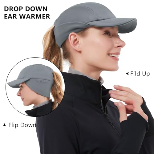41xpqmufasl.jpg Gadiemkennds Women's Winter Reflective Fleece Hat with Ear Warmer