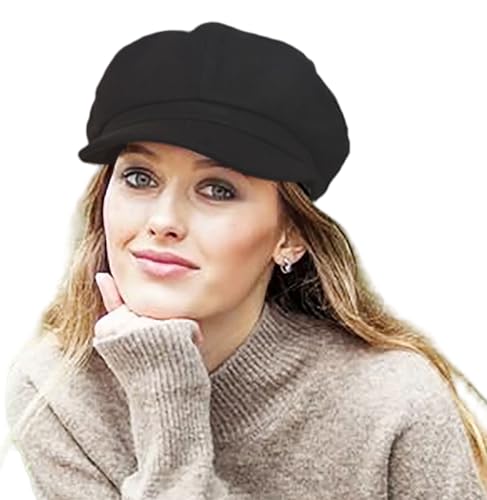 41ywi1tqa3l.jpg Kilsel Women's 8 Panel Beret & Baker Boy Hat