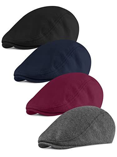 41e0xvn9fpl.jpg KUTTOR Men's Soft Stretch Fit Newsboy Cap Outdoor Daily Use