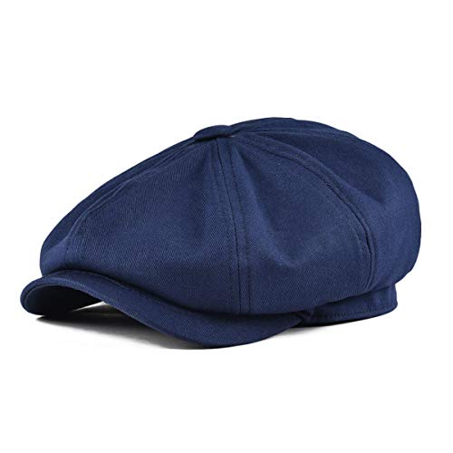 41etlc46xgl.jpg Men's Botvela Newsboy Flat Cap 100% Cotton Gatsby Hat for Golf and Casual Wear | Botvela Men's Newsboy Flat Cap 100%