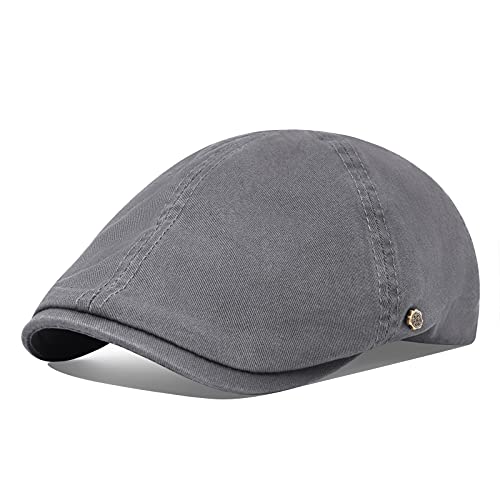 41g8hmrupgl 1.jpg VOBOOM Cotton Flat Cabbie Hat - Gatsby Ivy Irish Hunting Newsboy Cap