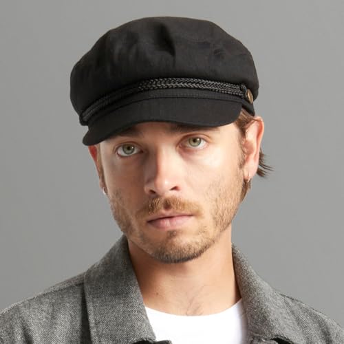 41jagx5gokl.jpg Brixton Fiddler Cap in Black, L