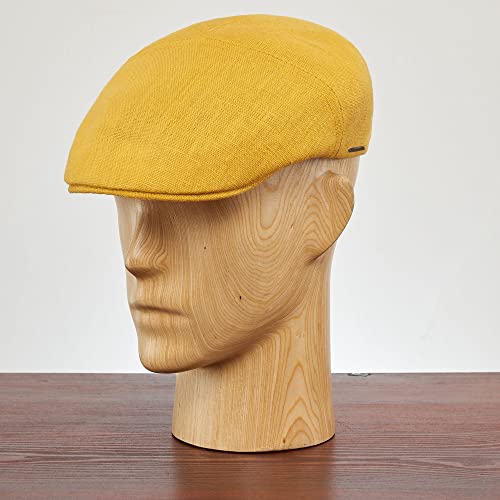 41kc8hncpml.jpg Sterkowski Ivy Five Natural Linen Flat Cap for All