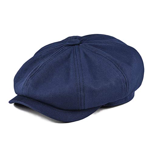 41ktayvazxl.jpg Men's Botvela Newsboy Flat Cap 100% Cotton Gatsby Hat for Golf and Casual Wear | Botvela Men's Newsboy Flat Cap 100%